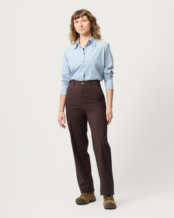 Trail Trousers 02 - High-Performance Women’s Hiking Pants - Garnet
