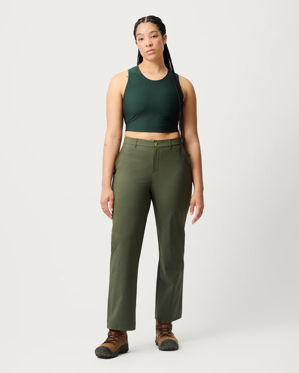 Trail Trousers 02 - High-Performance Women’s Hiking Pants - Olivine