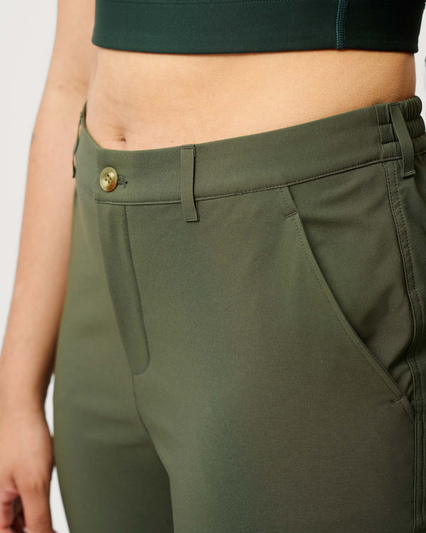 Trail Trousers 02 - High-Performance Women’s Hiking Pants - Olivine