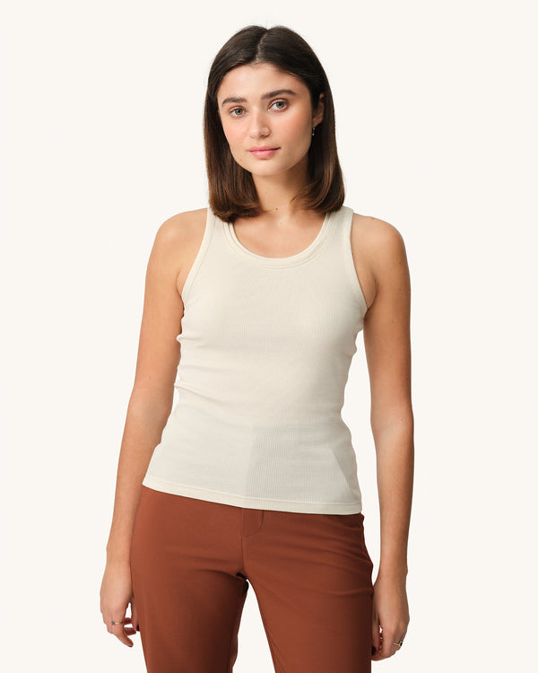Ribbed Merino Tank - Betula