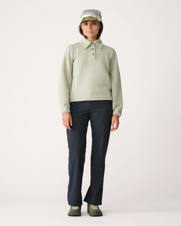 Midlayer 01 - Award-Winning Women’s Fleece Pullover - Lichen