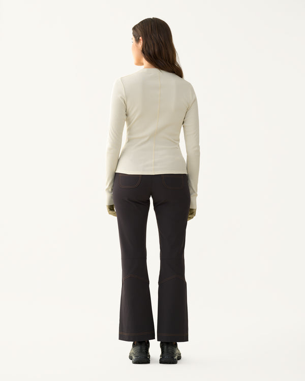 Ribbed Merino Long Sleeve Tee - Betula