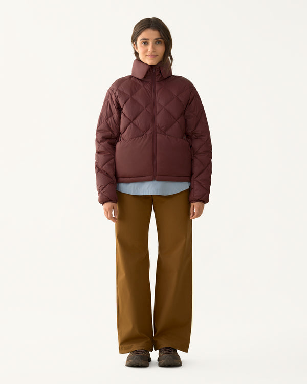 Packable Down Puffer - Obsidian