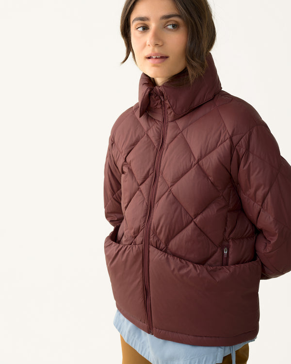 Packable Down Puffer - Obsidian
