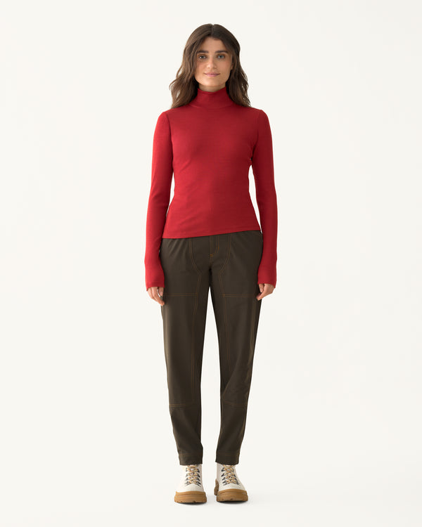 Ribbed Merino Turtleneck - Rowan