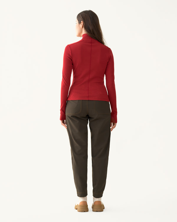Ribbed Merino Turtleneck - Rowan