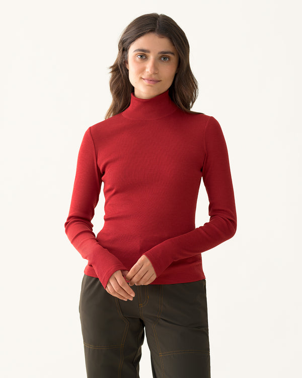 Ribbed Merino Turtleneck - Rowan
