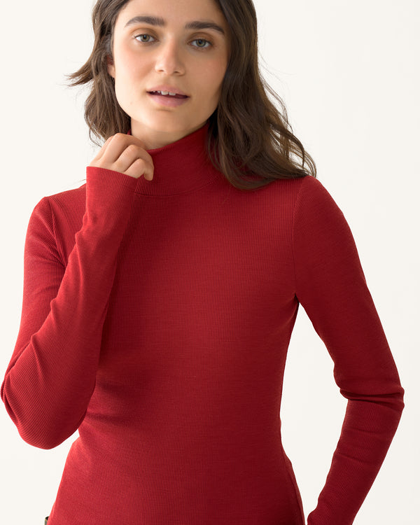 Ribbed Merino Turtleneck - Rowan