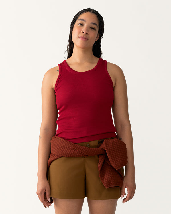 Ribbed Merino Tank - Rowan